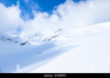 Winter landscape in Hohe Tauern, Glockner mountains, Austria Stock Photo