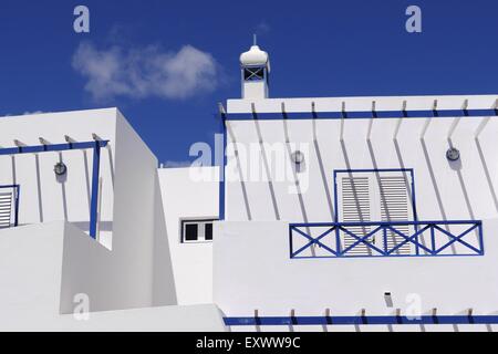 White house, Arrieta, Lanzarote, Canaries, Spain, Europe Stock Photo