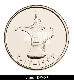 United Arab Emirates coin - 1 Dirham, showing tea pot. dates - 2012 / 1433 Stock Photo