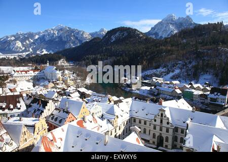 Hohes Schloss, Fuessen, Bavaria, Germany, Europe Stock Photo