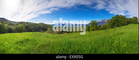 St. Jakob am Thurn on a spring morning, Austria Stock Photo