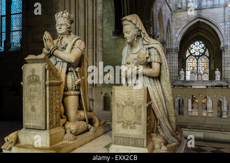 Louis XVI Of France, Marie Antoinette,Basilica Of Saint Denis, Saint Denis, France Stock Photo