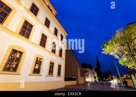 Liechtensteinisches Landesmuseum and Stadtle Street Stock Photo