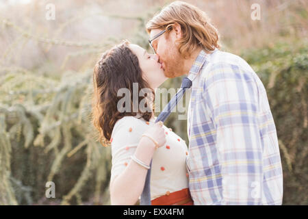 Couple kissing Stock Photo