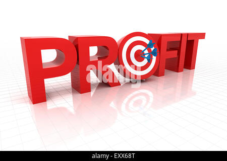 Targeting at profit Stock Photo