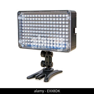 Video lighting LED, isolated on white background Stock Photo