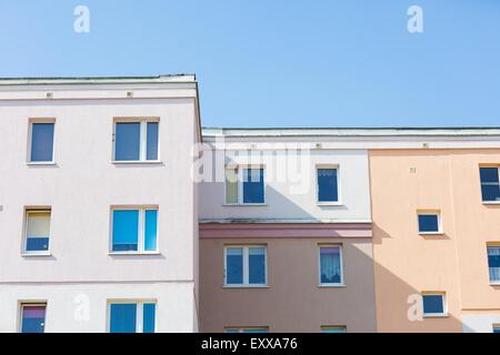 Apartment building.Multistoried living block of flats. Real estate. New house. Stock Photo