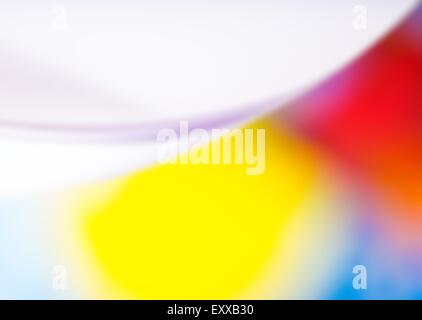 Blurry colorful abstraction useful as background. Multicolored vibrant background with place for. text Stock Photo
