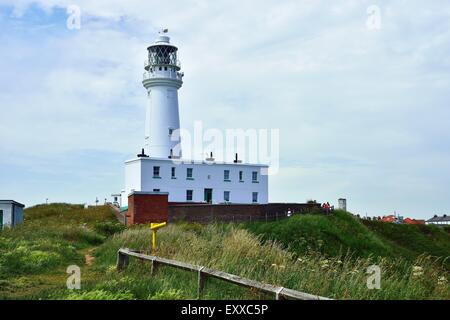 Flamborough Head lighthouse built in 1806. Stock Photo