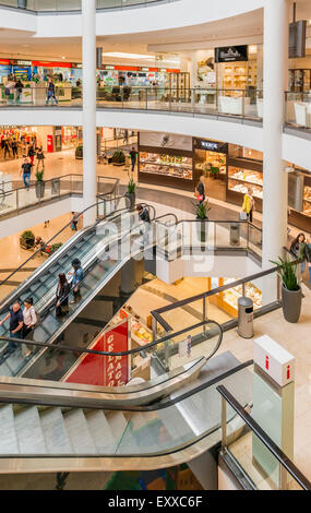 Inside Galeria Baltycka, Gdansk’s largest shopping mall, shopping centre Gdansk, Poland, Europe Stock Photo