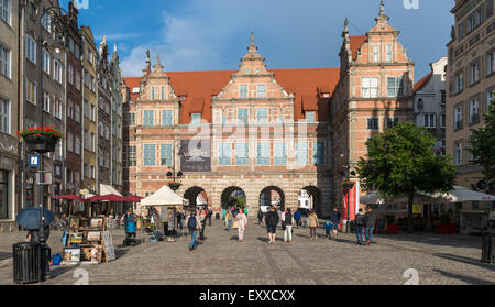 The Green Gate, Zielona Brama, also known as the Renaissance Green Gate in Gdansk, Poland, Europe Stock Photo