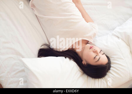 Woman sleeping Stock Photo