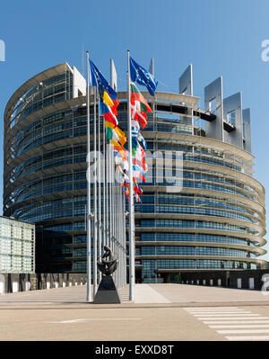 The European Parliament building, Strasbourg, France, Europe Stock Photo