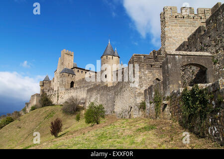 Fortified city of Carcassonne, Languedoc-Roussillon, France. Stock Photo