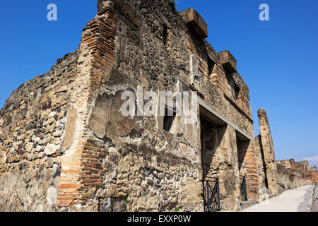 Ruins in Pompeii in Italy Stock Photo