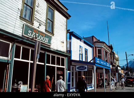 Red Onion Saloon, Broadway Street,Skagway,Alaska Stock Photo