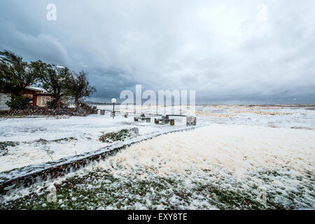 Storm and hurricane in Uruguay Stock Photo