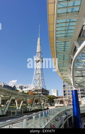 Oasis 21 and Nagoya TV tower. Stock Photo