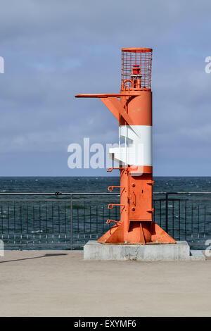 Lighthouse on the waterfront of the city Pionersky. Kaliningrad region, Russia Stock Photo