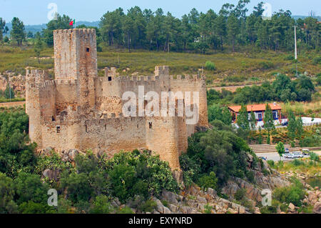 Almourol, Templar Castle, Ribatejo District , Near Tomar, Portugal Europe Stock Photo