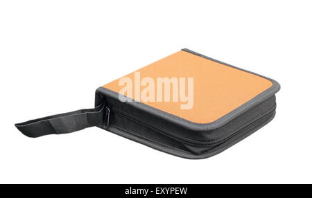closed cd wallet isolated over white background Stock Photo
