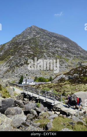 Pen yr Ole Wen, one of the peaks in the Carneddau mountain range in Snowdonia. Stock Photo