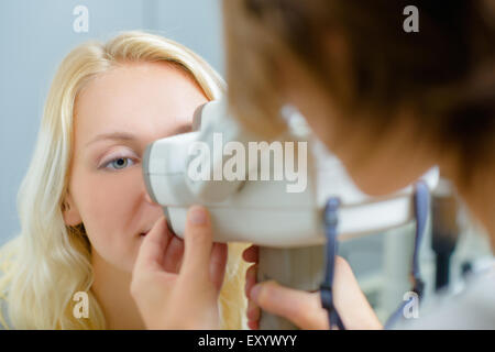 Modern eye test Stock Photo