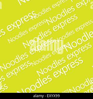 Noodles logo seamless pattern. Stock Vector