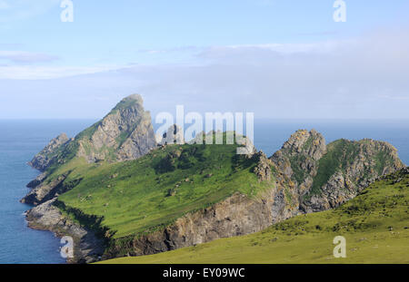 The island of Dun from the southern point of Hirta. These two islands ...