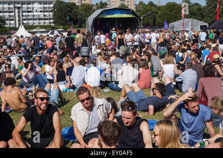 Young people at the Lambeth Country Show in Brockwell Park, London England United Kingdom UK Stock Photo