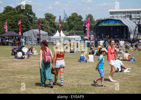 Young people at the Lambeth Country Show in Brockwell Park, London England United Kingdom UK Stock Photo