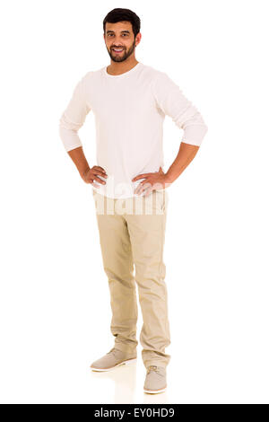 handsome young Indian man looking at the camera Stock Photo