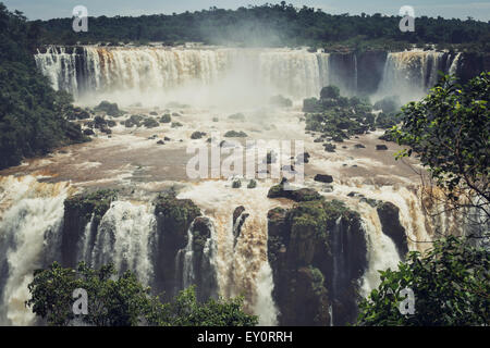 Waterfall at  iguasu Stock Photo