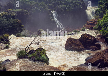 Waterfall at Iguasu Falls Stock Photo