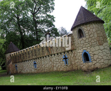 Play castle in Fairy tale land, Margam Country Park, Port Talbot, South Wales. UK Stock Photo