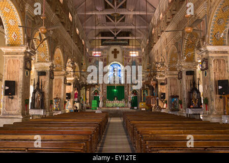 Interior view of a modern church Stock Photo