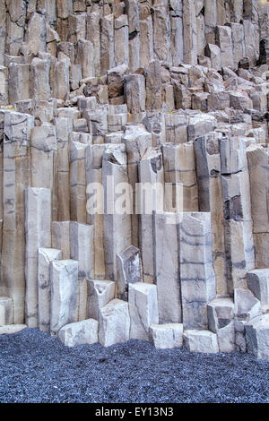 Reynishverfisvegur Iceland Basaltic Columns Stock Photo