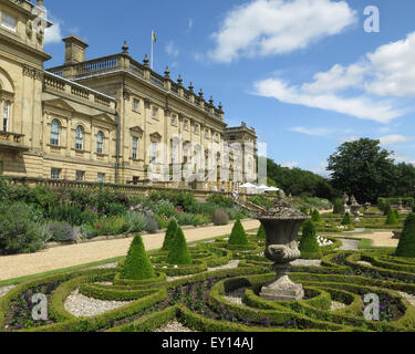The Terrace at Harewood House, Nr Leeds, Yorkshire Stock Photo