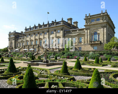 The Terrace at Harewood House, Nr Leeds, Yorkshire, UK Stock Photo