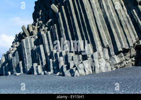 Reynishverfisvegur Iceland Basaltic Columns. Vik Iceland Stock Photo