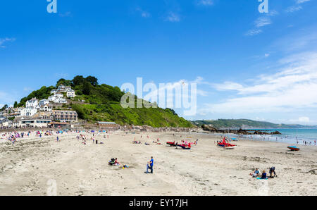 The beach in East Looe, Cornwall, England, UK Stock Photo