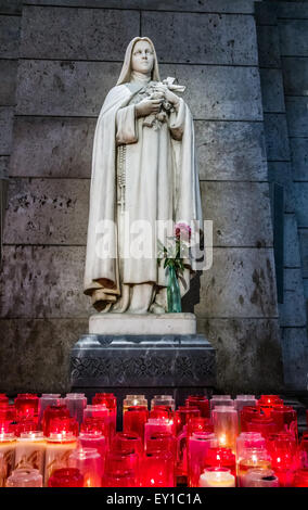 statue in Basilica of the Sacred Heart of Jesus Stock Photo