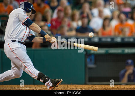 10 July 2015: Houston Astros left fielder Preston Tucker (20) at