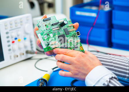 the development controller for CNC machines Stock Photo