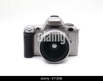 camera isolated on white background Stock Photo
