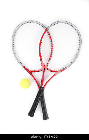 tennis racket isolated on  white background Stock Photo