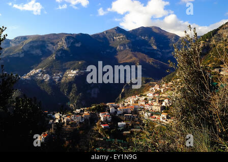 Village of Scala, Costiera Amalfitana, Campania, Italy. Landscape. Stock Photo