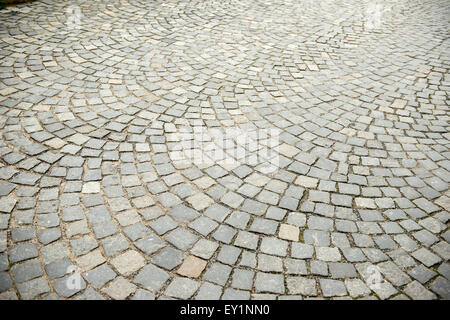 The road was paved with stone Stock Photo
