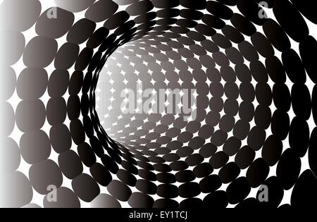 abstract vector tunnel - suitable for background Stock Vector