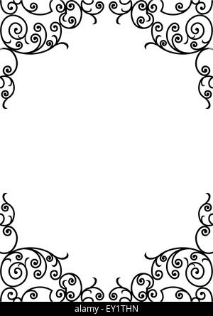 wrought iron elements - vector illustration Stock Vector